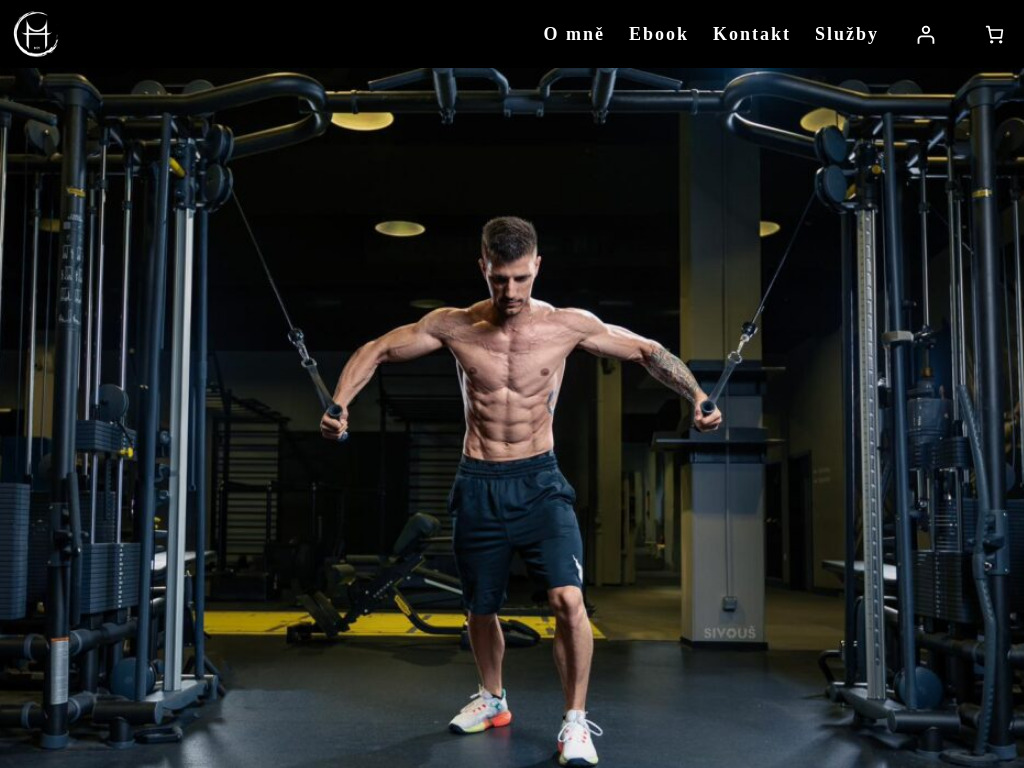 Webdesign reference: Profesionální web pro fitness trenéra.